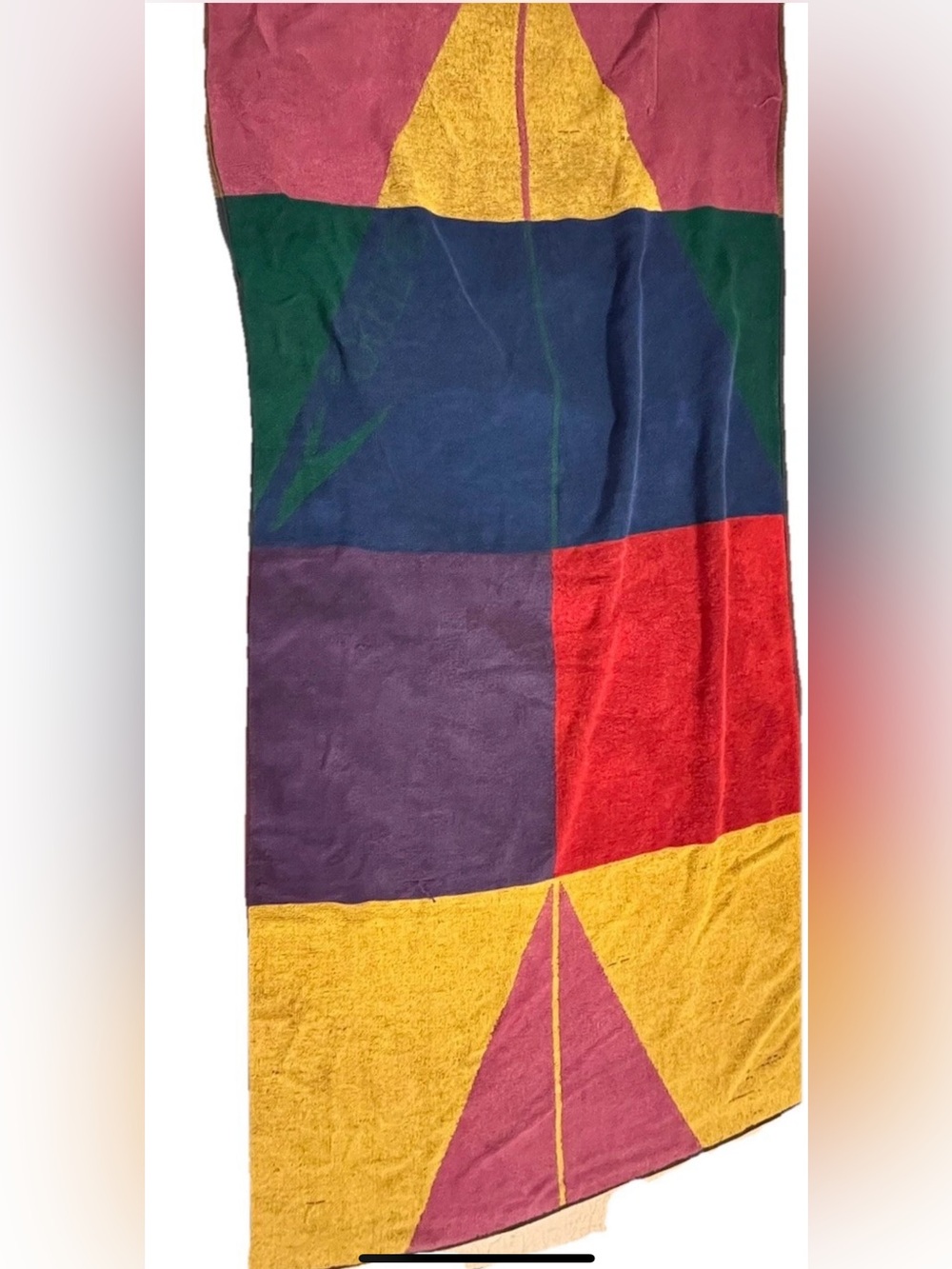 Vintage Retro 80’s Speedo Multi-colored Beach Towel 100%cotton 58x26.5